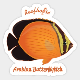 Arabian Butterflyfish Sticker